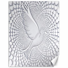 Points Circle Dove Harmony Pattern Canvas 12  x 16  