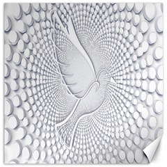 Points Circle Dove Harmony Pattern Canvas 16  x 16  