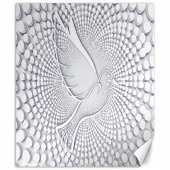 Points Circle Dove Harmony Pattern Canvas 20  x 24  