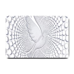 Points Circle Dove Harmony Pattern Small Doormat 