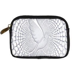 Points Circle Dove Harmony Pattern Digital Camera Cases by Nexatart