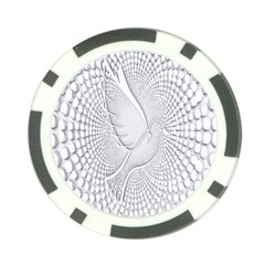 Points Circle Dove Harmony Pattern Poker Chip Card Guard (10 pack)