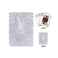 Points Circle Dove Harmony Pattern Playing Cards (Mini) 