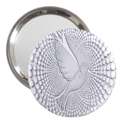 Points Circle Dove Harmony Pattern 3  Handbag Mirrors