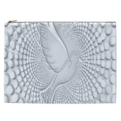 Points Circle Dove Harmony Pattern Cosmetic Bag (xxl)  by Nexatart