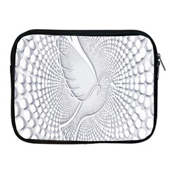 Points Circle Dove Harmony Pattern Apple iPad 2/3/4 Zipper Cases