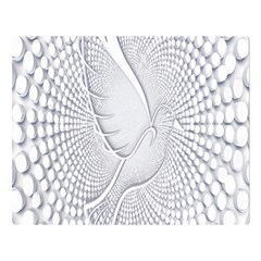 Points Circle Dove Harmony Pattern Double Sided Flano Blanket (Large) 