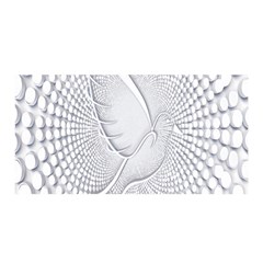 Points Circle Dove Harmony Pattern Satin Wrap