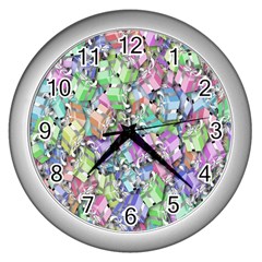 Presents Gifts Christmas Box Wall Clocks (silver)  by Nexatart