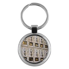 Post Office Old Vintage Building Key Chains (round)  by Nexatart