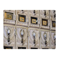 Post Office Old Vintage Building Double Sided Flano Blanket (mini)  by Nexatart