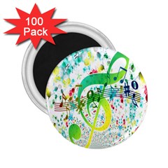 Points Circle Music Pattern 2 25  Magnets (100 Pack)  by Nexatart