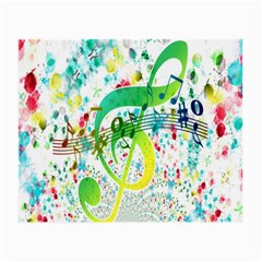 Points Circle Music Pattern Small Glasses Cloth by Nexatart