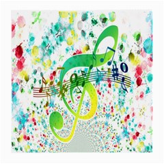 Points Circle Music Pattern Medium Glasses Cloth by Nexatart