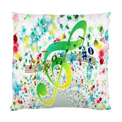 Points Circle Music Pattern Standard Cushion Case (one Side) by Nexatart