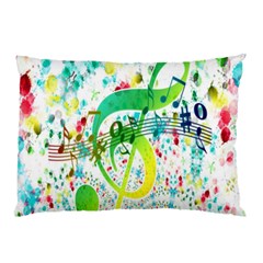 Points Circle Music Pattern Pillow Case by Nexatart