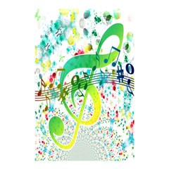 Points Circle Music Pattern Shower Curtain 48  X 72  (small)  by Nexatart