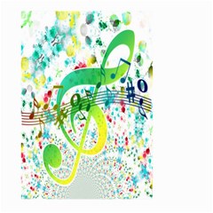 Points Circle Music Pattern Large Garden Flag (two Sides) by Nexatart