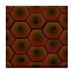 Psychedelic Pattern Tile Coasters Front