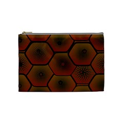 Psychedelic Pattern Cosmetic Bag (medium)  by Nexatart