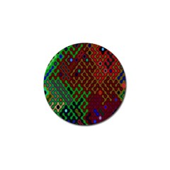 Psychedelic Abstract Swirl Golf Ball Marker (4 Pack) by Nexatart