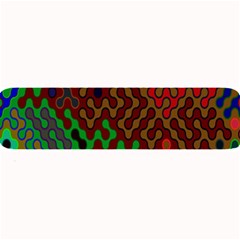 Psychedelic Abstract Swirl Large Bar Mats by Nexatart