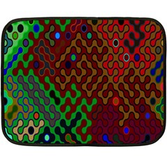 Psychedelic Abstract Swirl Fleece Blanket (mini) by Nexatart