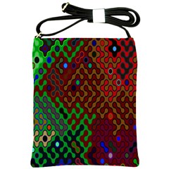 Psychedelic Abstract Swirl Shoulder Sling Bags by Nexatart