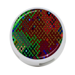 Psychedelic Abstract Swirl 4-port Usb Hub (two Sides)  by Nexatart