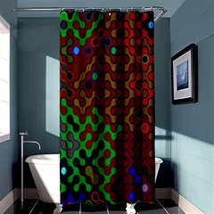 Psychedelic Abstract Swirl Shower Curtain 36  X 72  (stall)  by Nexatart