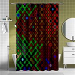 Psychedelic Abstract Swirl Shower Curtain 48  x 72  (Small)  Curtain(48  X 72 ) - 42.18 x64.8  Curtain(48  X 72 )