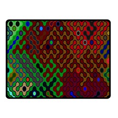 Psychedelic Abstract Swirl Double Sided Fleece Blanket (small)  by Nexatart