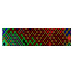 Psychedelic Abstract Swirl Satin Scarf (oblong)