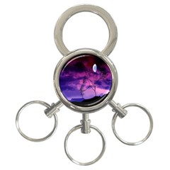 Purple Sky 3-ring Key Chains by Nexatart