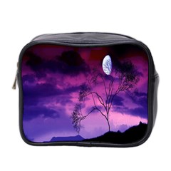 Purple Sky Mini Toiletries Bag 2-side by Nexatart