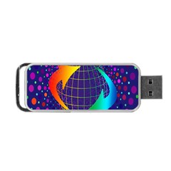 Recycling Arrows Circuit Portable Usb Flash (two Sides) by Nexatart