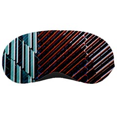 Red And Black High Rise Building Sleeping Masks