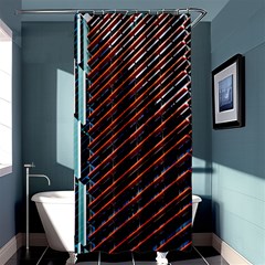 Red And Black High Rise Building Shower Curtain 36  x 72  (Stall) 