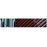 Red And Black High Rise Building Flano Scarf (Large) Front