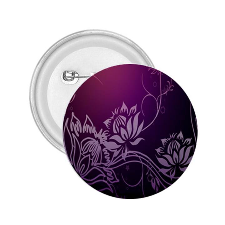 Purple Lotus 2.25  Buttons