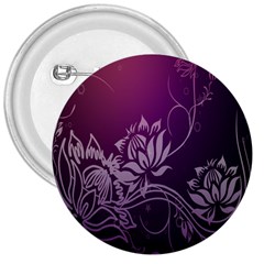 Purple Lotus 3  Buttons by Nexatart