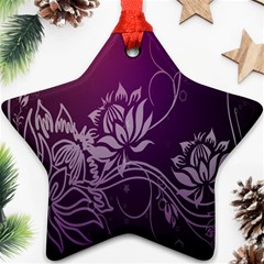 Purple Lotus Ornament (Star)