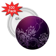 Purple Lotus 2.25  Buttons (100 pack) 