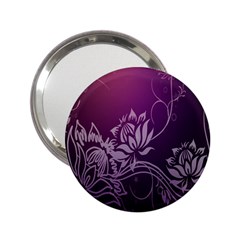 Purple Lotus 2 25  Handbag Mirrors