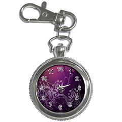 Purple Lotus Key Chain Watches