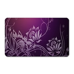 Purple Lotus Magnet (rectangular) by Nexatart