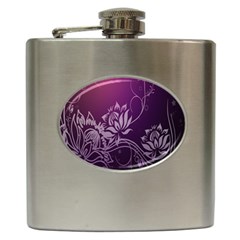 Purple Lotus Hip Flask (6 oz)