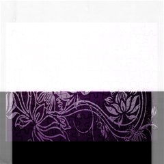 Purple Lotus Rectangular Jigsaw Puzzl