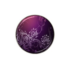 Purple Lotus Hat Clip Ball Marker