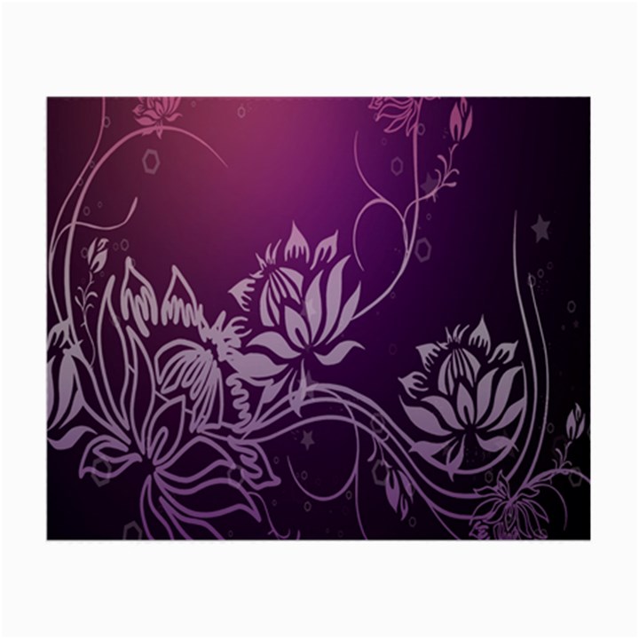 Purple Lotus Small Glasses Cloth